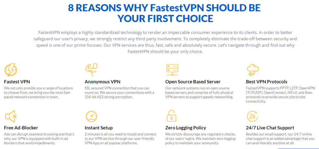 reason to pick fastest vpn