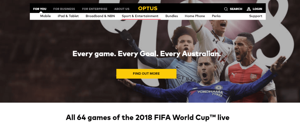 watch fifa worldcup on optus